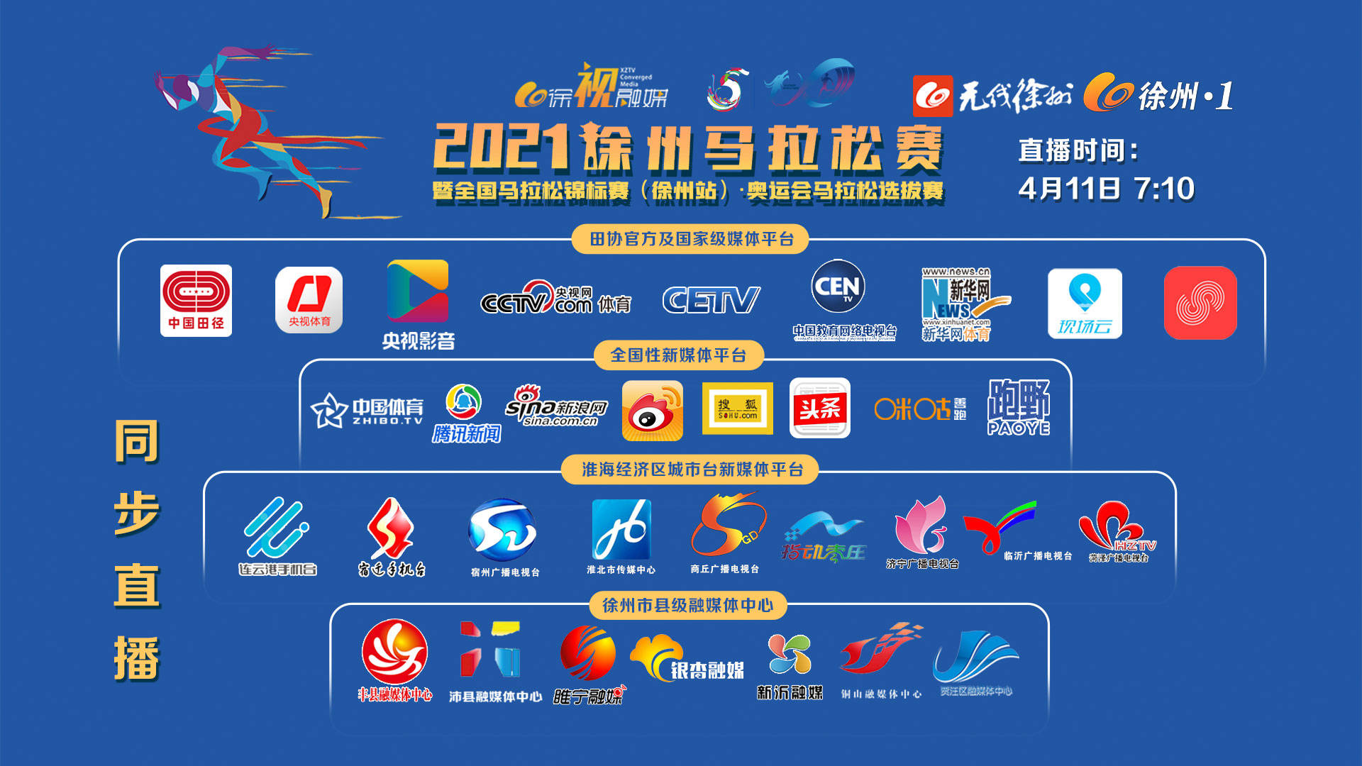 【無線徐州pen直播】2021徐州馬拉松賽暨全國馬拉松錦標賽（徐州站）&middot; 奧運會馬拉松選拔賽