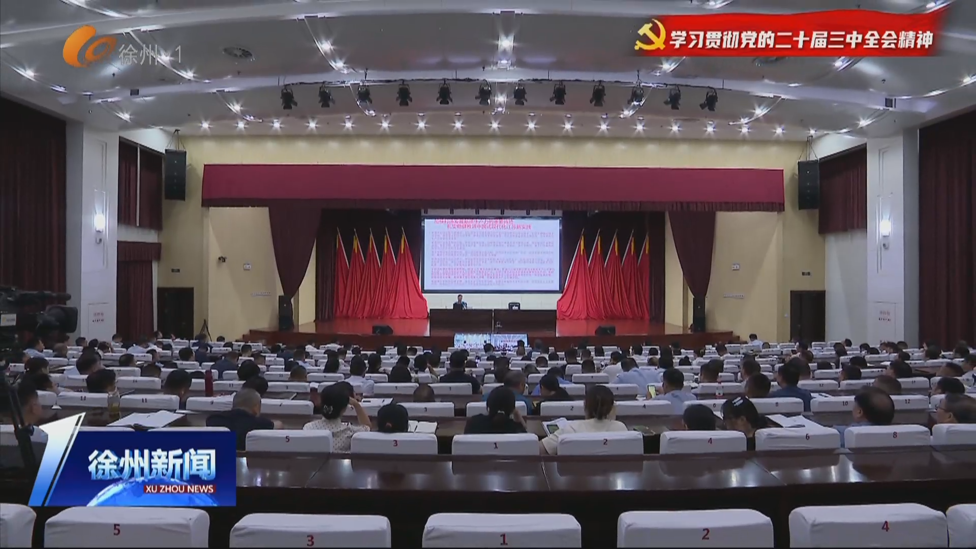 學習貫徹黨的二十屆三中全會精神省委宣講團宣講報告會在邳州舉行